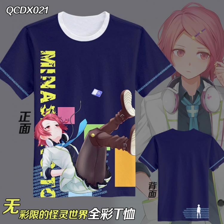 QCDX021-Anime Full color Anime Micro Fiber short-sleeved T-shirt M L XL XXL