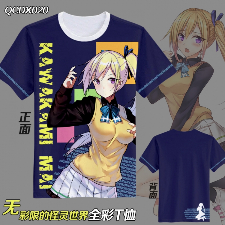 QCDX020- Anime Full color Anime Micro Fiber short-sleeved T-shirt M L XL XXL
