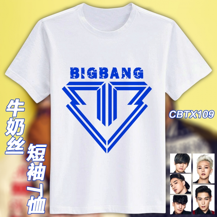 CBTX109-bigbang Mirco Fiber short-sleeved T-shirt M L XL XXL can be customized