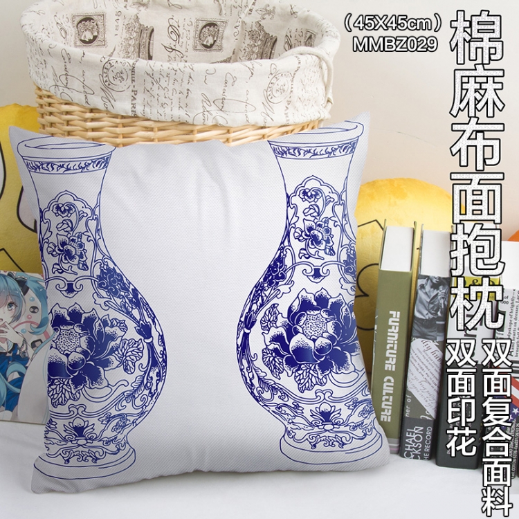 MMBZ029- Double sides Full color cotton pillow 45X45CM can be customized
