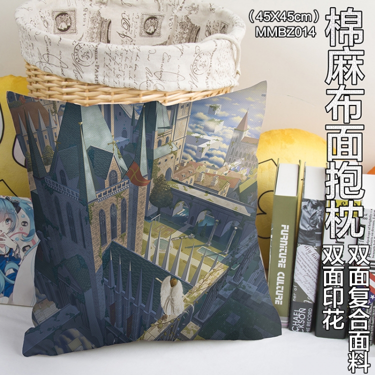 MMBZ014- Anime Double sides Full color cotton pillow 45X45CM can be customized