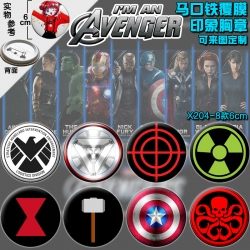 The avengers 6cm Brooches Set ...