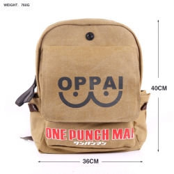 One Punch Man Canvas Backpack