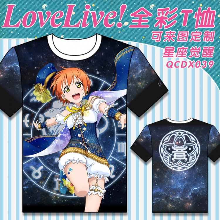 QCDX039-lovelive Full-color T-shirt modal fabric M L XL XXL