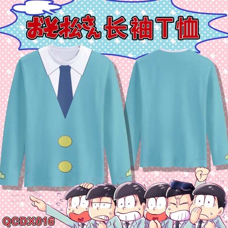 QCCX016-Osomatsu Kun Full-color long-sleeved T-shirt M L XL XXL