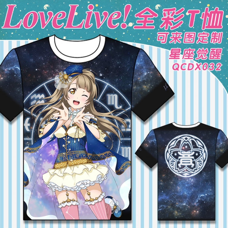 QCDX032-lovelive Full-color T-shirt modal fabric M L XL XXL