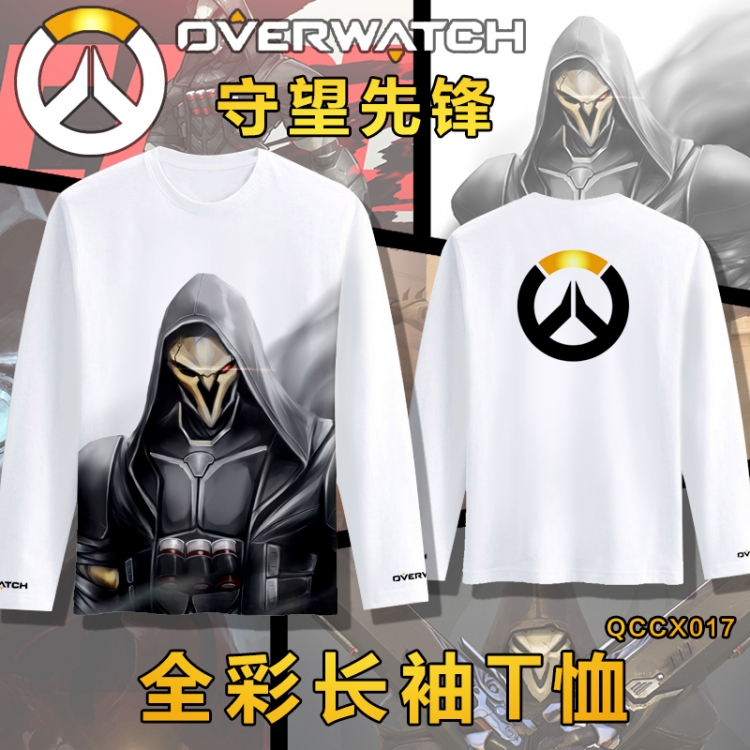 QCCX017- Overwatch OW Full-color long-sleeved T-shirt M L XL XXL