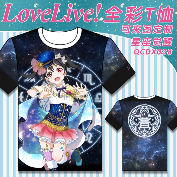 QCDX038-lovelive Full-color T-shirt modal fabric M L XL XXL