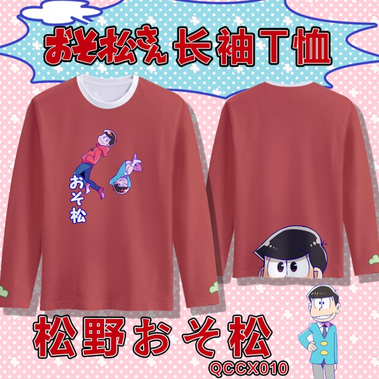 QCDX010-Osomatsu Kun Full-color long-sleeved T-shirt M L XL XXL