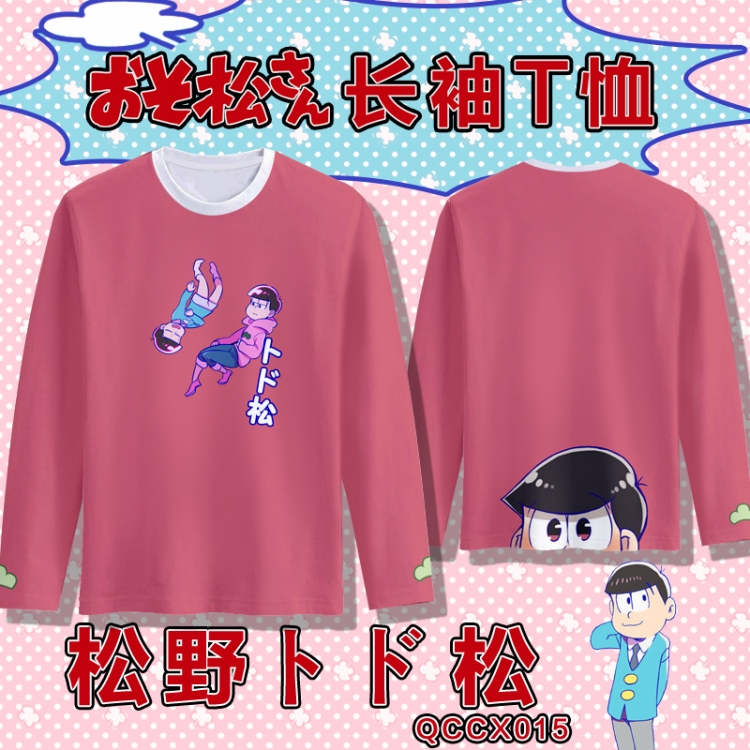 QCDX015-Osomatsu Kun Full-color long-sleeved T-shirt M L XL XXL