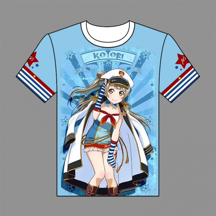 Love Live Full-color short-sleeved Crewneck modal fabric T-shirt M L XL XXL