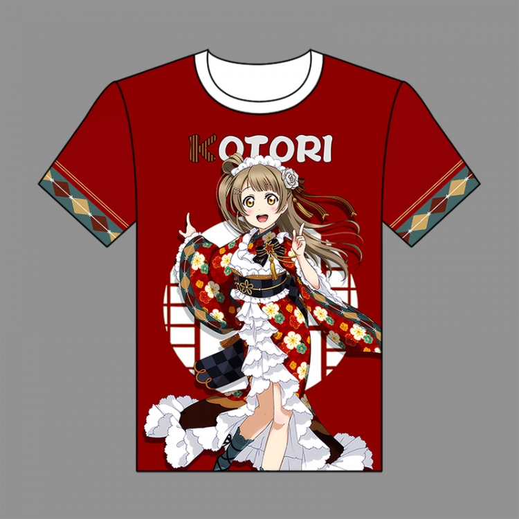 Love Live Full-color short-sleeved Crewneck modal fabric T-shirt M L XL XXL 04