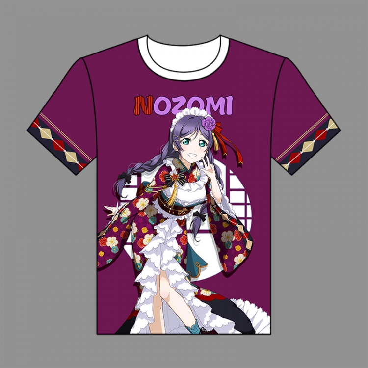 Love Live Full-color short-sleeved Crewneck modal fabric T-shirt M L XL XXL 09