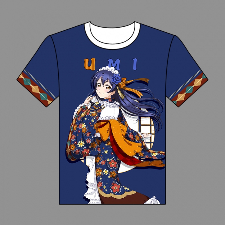 Love Live Full-color short-sleeved Crewneck modal fabric T-shirt M L XL XXL 03