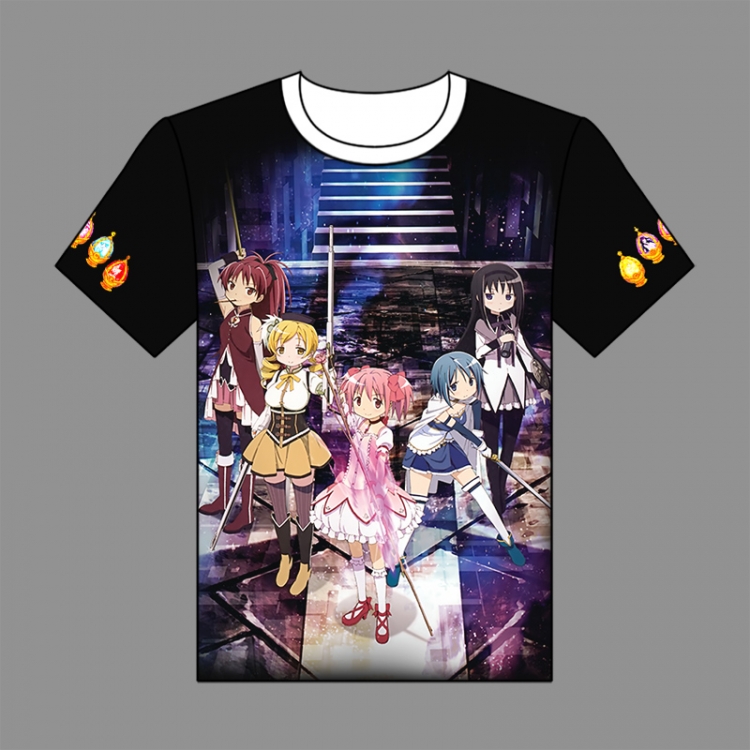 Magical Girl Madoka of the Magus Full-color short-sleeved Crewneck modal fabric T-shirt M L XL XXL