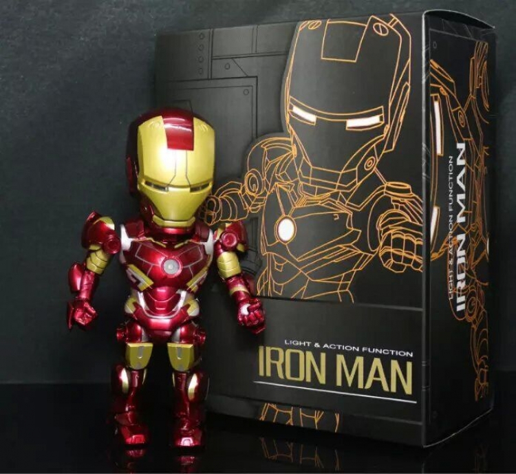 Iron Man MK4 Sound control luminous Figure 15cm Boxed