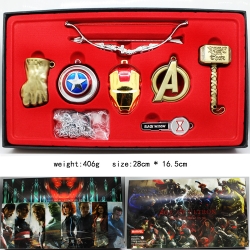 The avengers Necklace Set Broz...