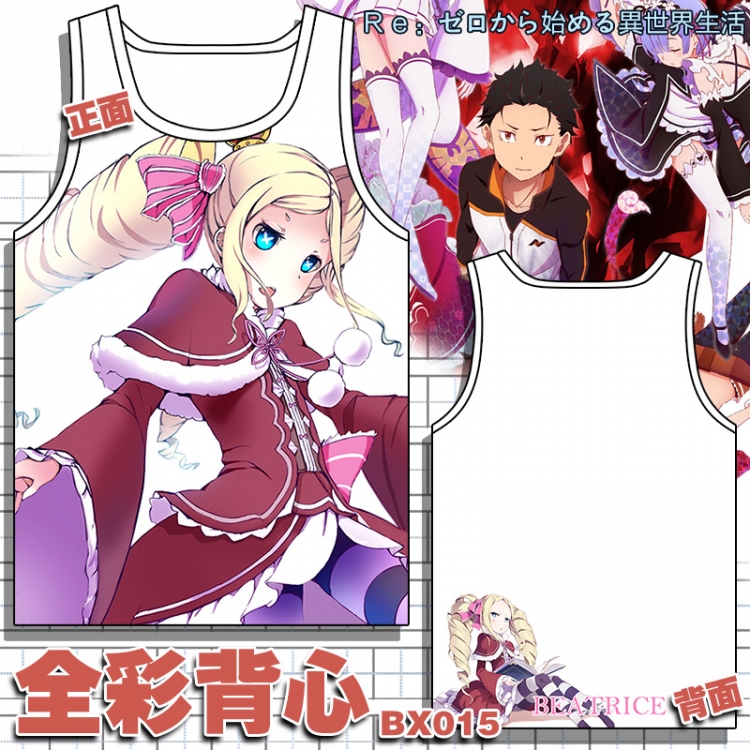 Re:Zero kara Hajimeru Isekai Seikatsu vest M L XL XXL Breathable fabric