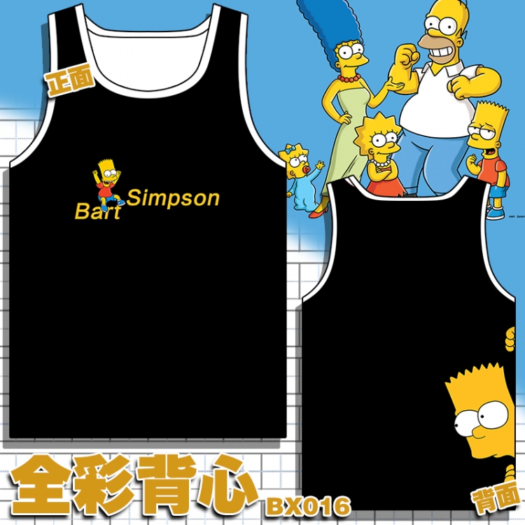 The Simpsons vest M L XL XXL Breathable fabric