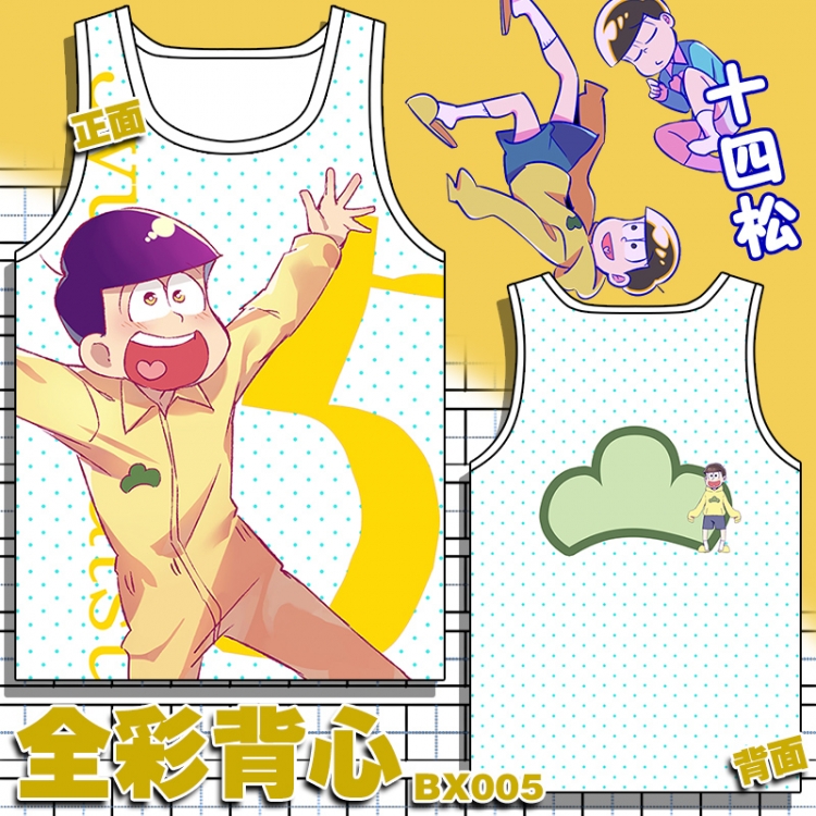 Osomatsu Kun vest M L XL XXL Breathable fabric