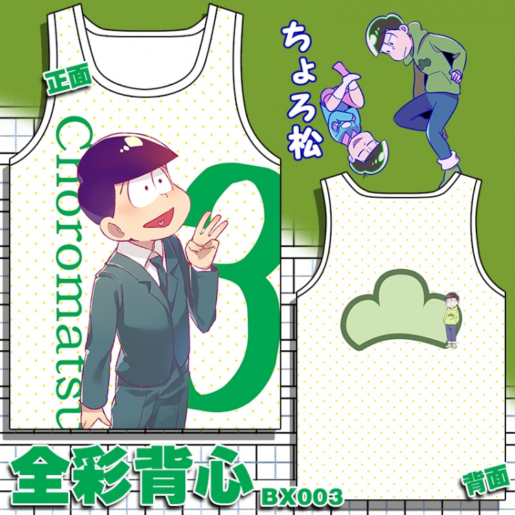 Osomatsu Kun vest M L XL XXL Breathable fabric