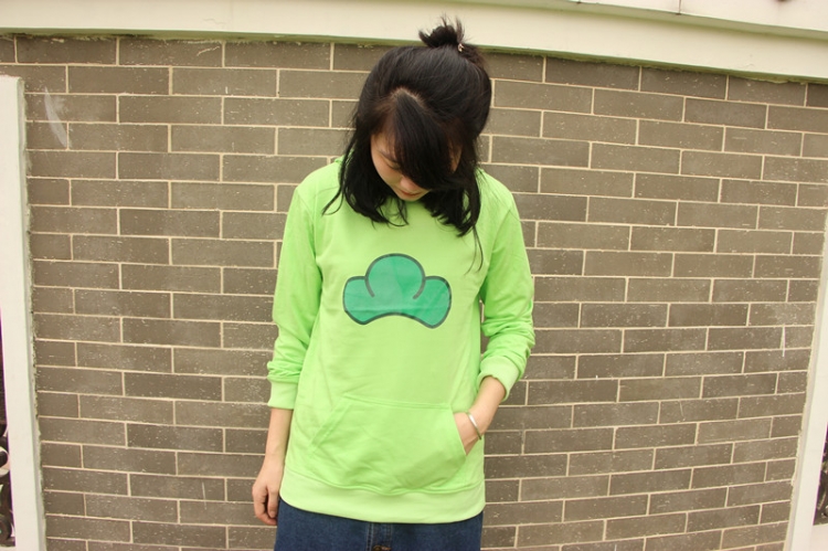Osomatsu Kun Thin section cotton sweater Green  M L XL XXL