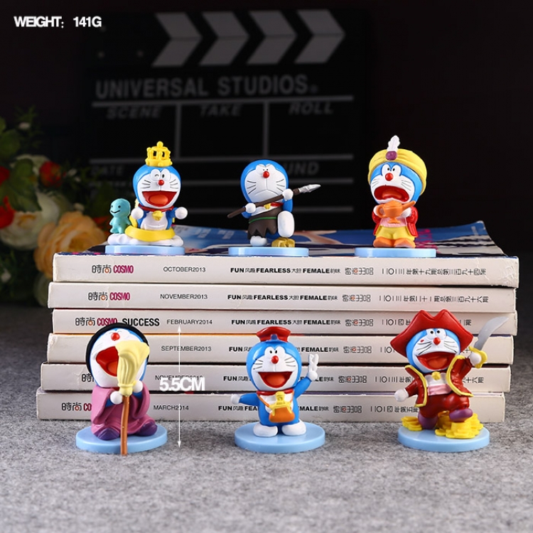 Doraemon  Pedestal Figure  A 5cm price for 6 pcs a set