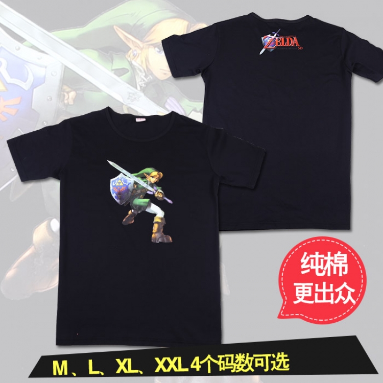 The Legend of Zelda Black cotton T-shirt M L XL XXL
