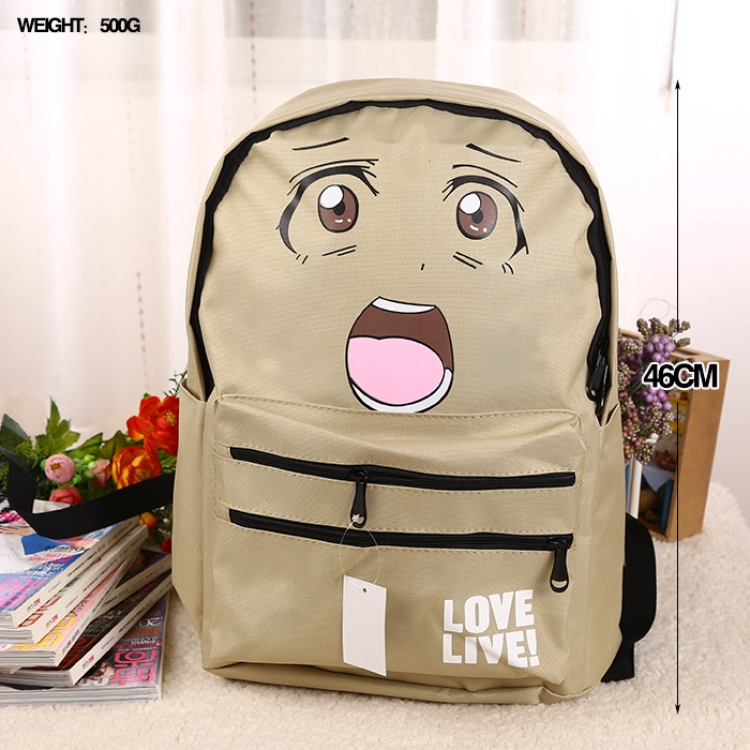 Love Live Polyester zipper Backpack