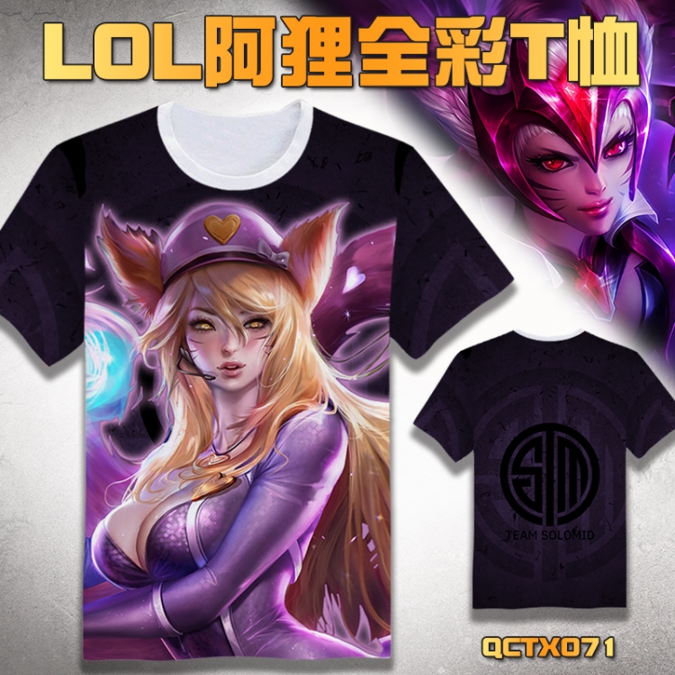 League of Legends Ahri T-shirt M L XL XXL