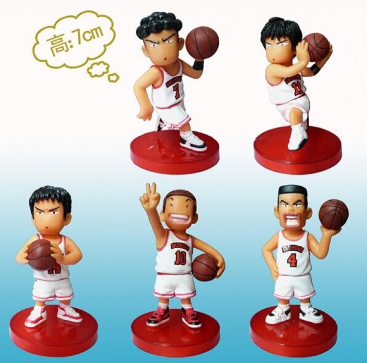 Slam Dunk Figure 7cm 5 pcs for 1 set