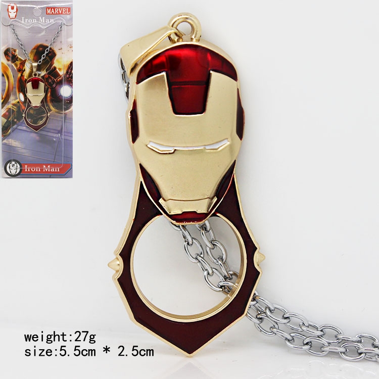 Necklace Iron man  price  for 5  pcs