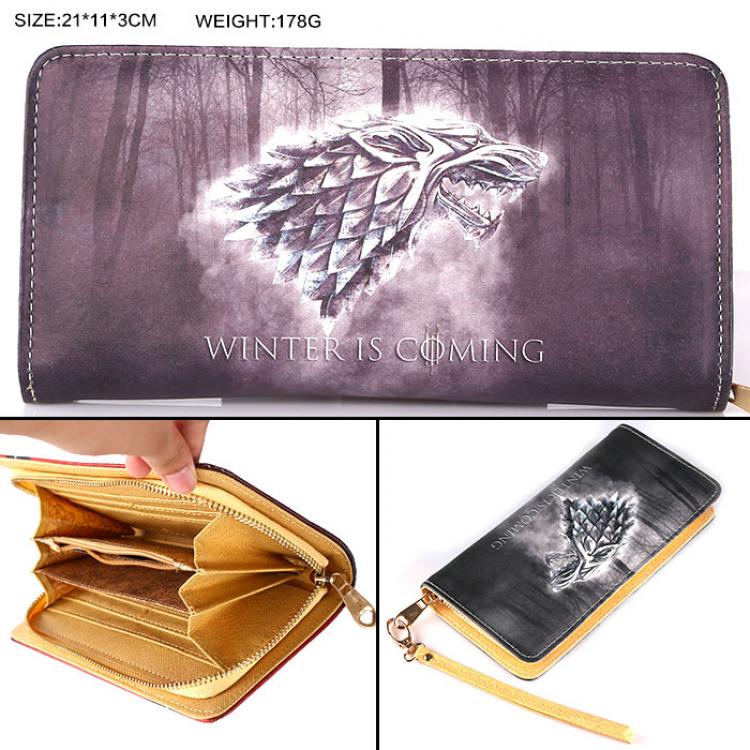 A Song of Ice and Fire House Stark of Winterfell PU wallet