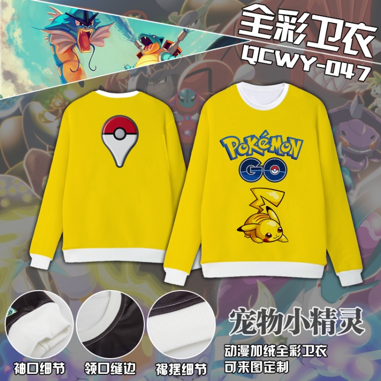 Fleece Pokemon  M L XL XXL Pikachu