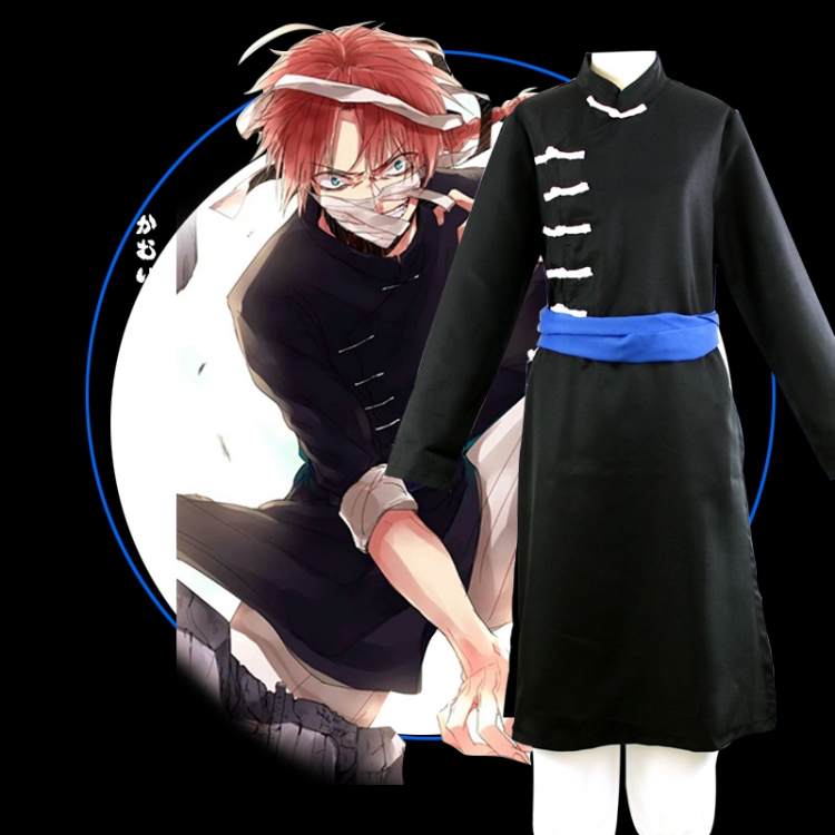 Belt Gintama kamui Cosplay dress （coat 、Belt 、trousers ）S,M,L,XL,XXL-