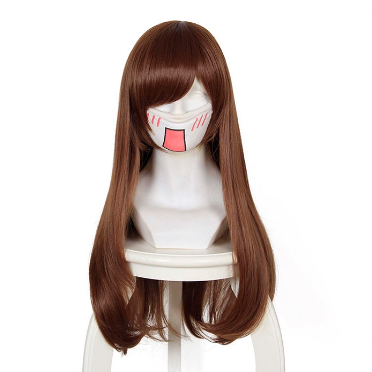 Overwatch   D.VA cosplay  Wig brown