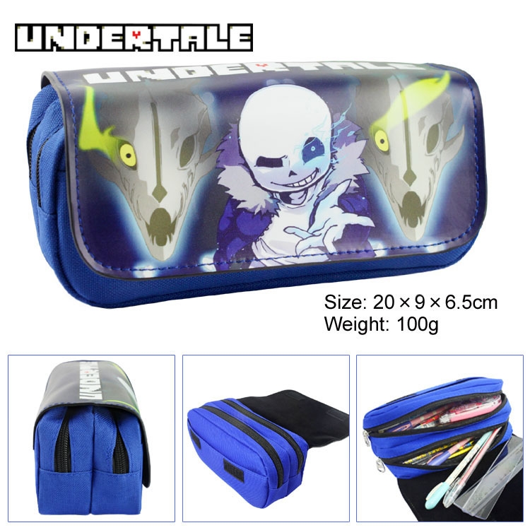 Undertale Stationery bag pu wallet pu pencil bag  nylon