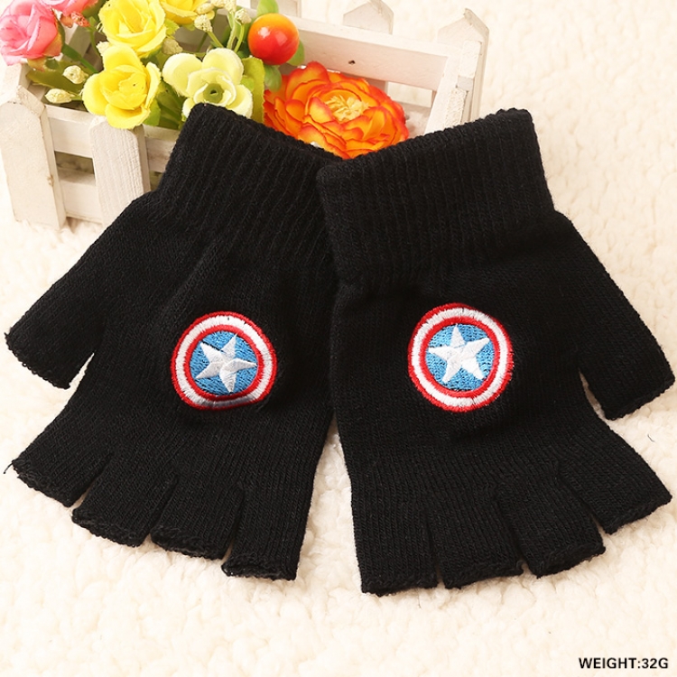 Captain America Half-finger gloves