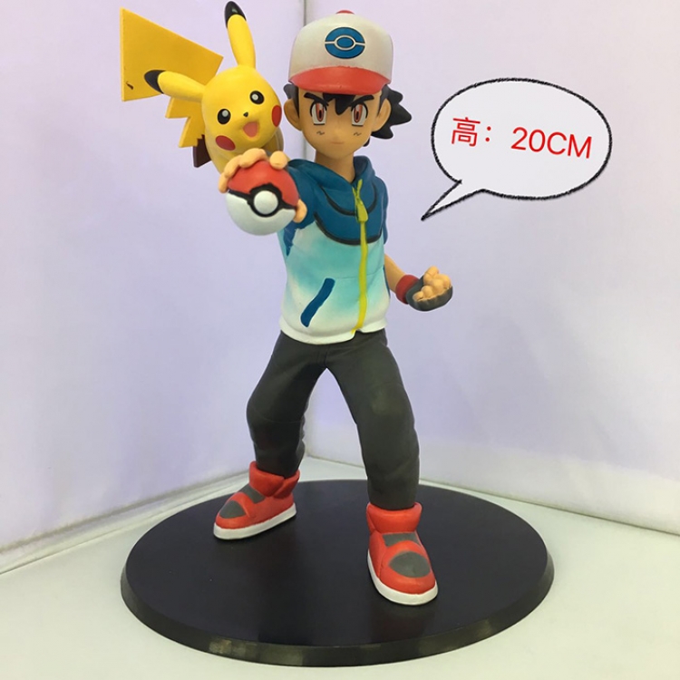 Figure Pokemon Ash Ketchum Pikachu 20cm
