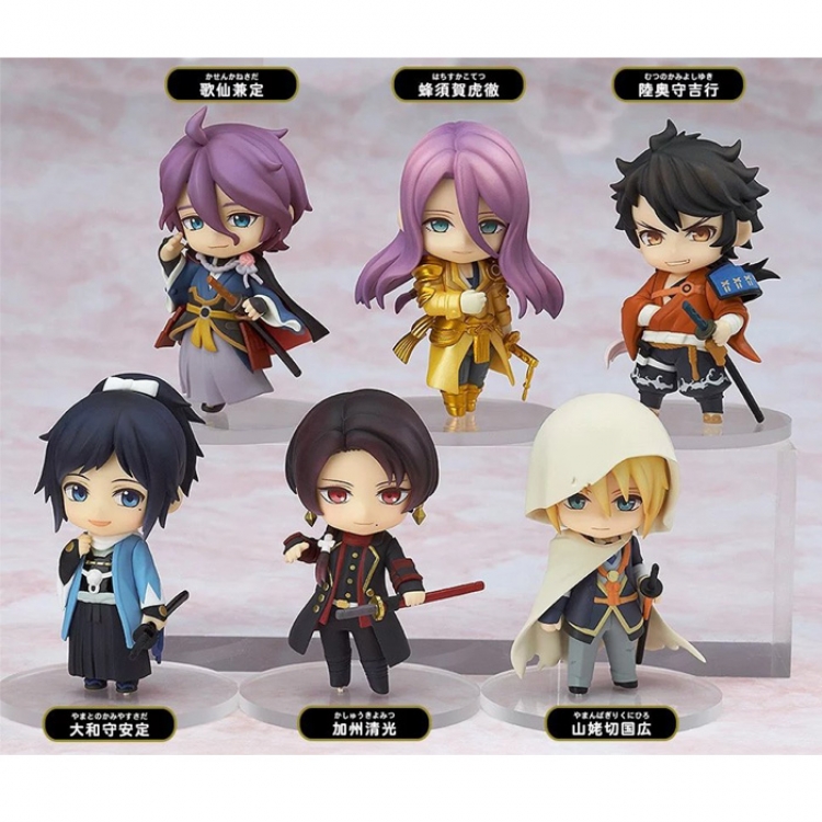 Figure Touken Ranbu  price for 6 pcs a set 6.5cm