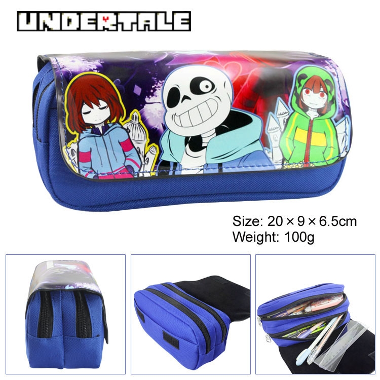 Undertale pu pencil bag  Stationery bag nylon