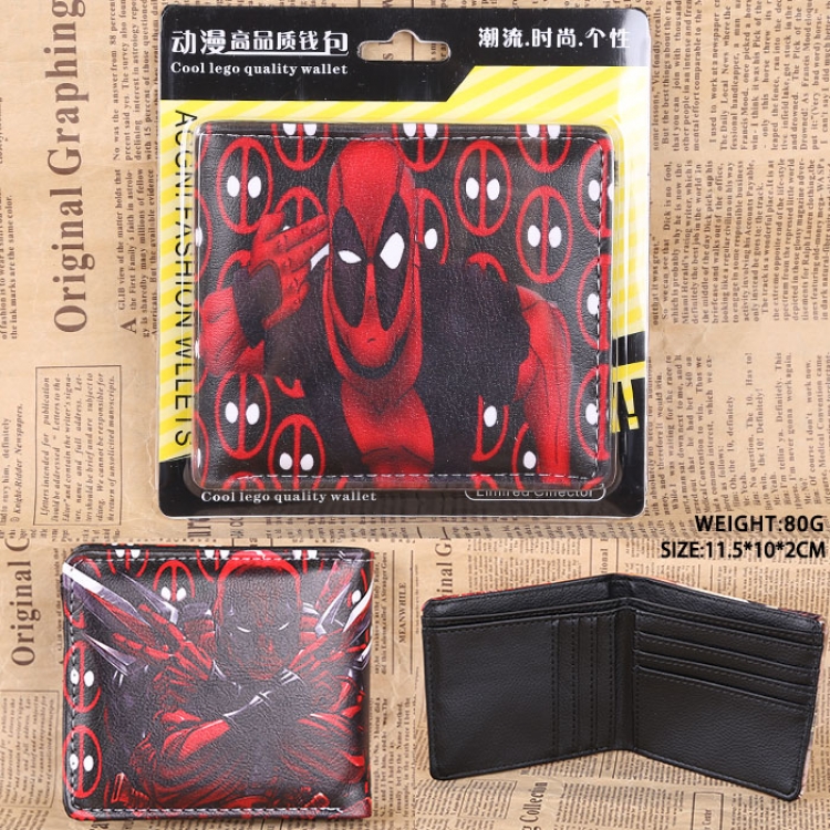 Deadpool pu short wallet