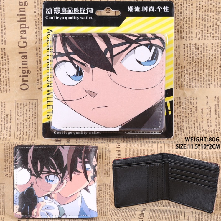 Detective conan pu short wallet