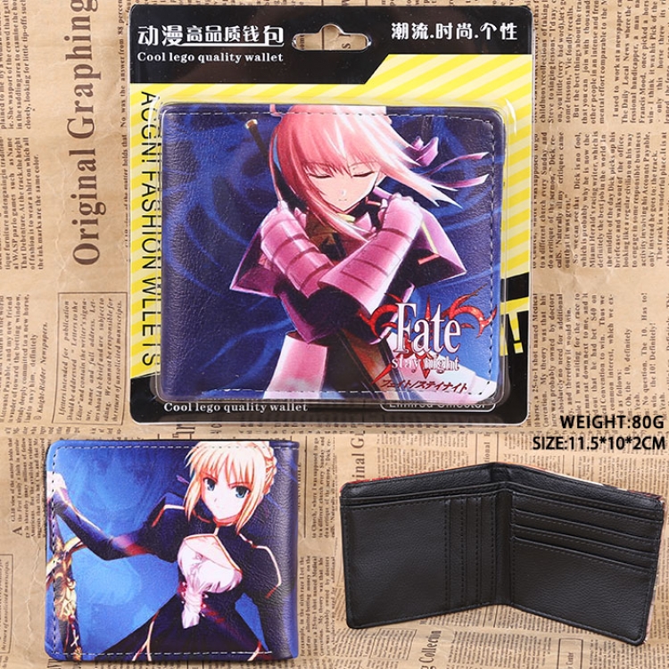 Fate stay night pu short wallet