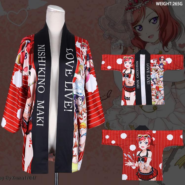 lovelive Maki Nishikino haori cloak cos kimono Free Size  Book two days in advance cos dress