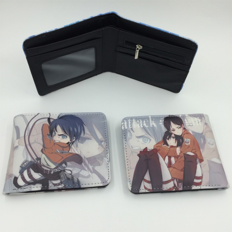 Shingeki no Kyojin Mikasa Ackerman pu short wallet