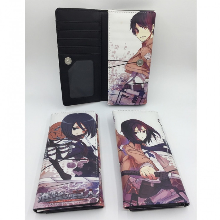 Shingeki no Kyojin Mikasa Ackerman pu short wallet