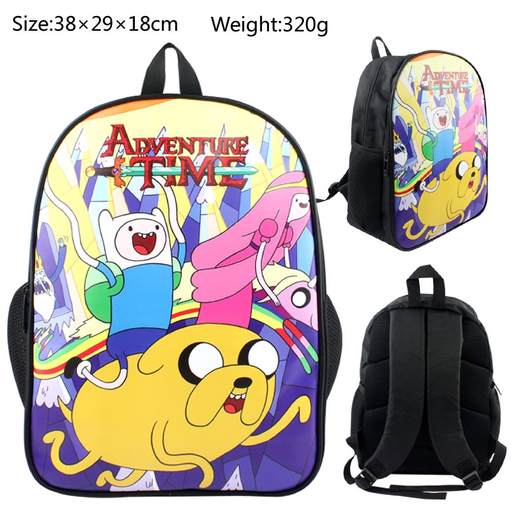 Adventure Time PU canvas backpack  bag
