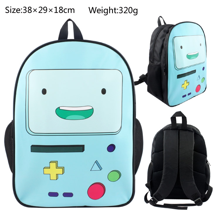 Adventure Time PU canvas backpack  bag