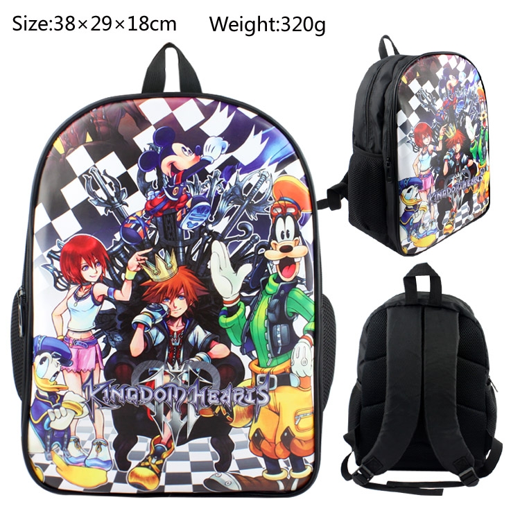 kingdom hearts PU canvas backpack  bag